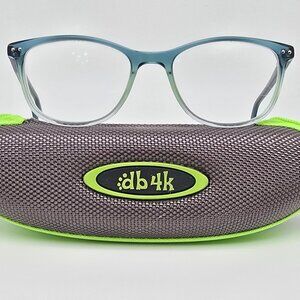 DB4K Europa Free Spirit Teal Mint Cat Eye Kids Eyeglasses Frame w Case 46-16-125